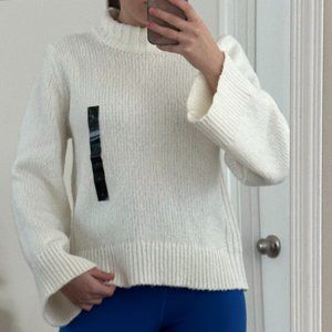 NWT Banana Republic Mock-Neck White Sweater